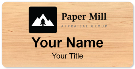 Custom name badges for Paper Mill Appraisal Group