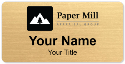 Custom name badges for Paper Mill Appraisal Group