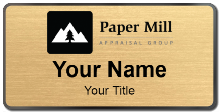 Custom name badges for Paper Mill Appraisal Group