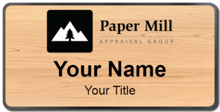 Custom name badges for Paper Mill Appraisal Group