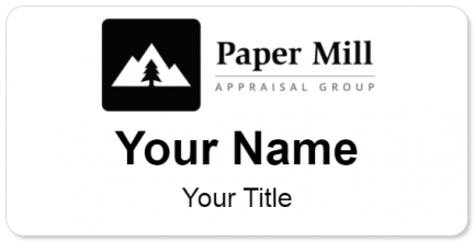 Custom name badges for Paper Mill Appraisal Group