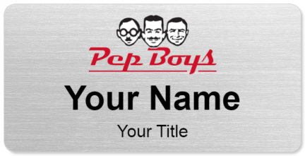 Custom name badges for Pep Boys