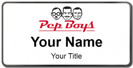 Custom name badges for Pep Boys
