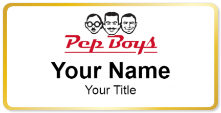Custom name badges for Pep Boys