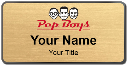 Custom name badges for Pep Boys