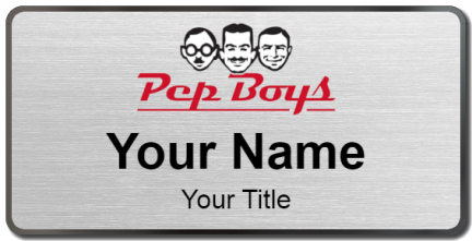 Custom name badges for Pep Boys