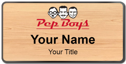 Custom name badges for Pep Boys