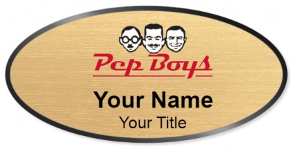 Custom name badges for Pep Boys