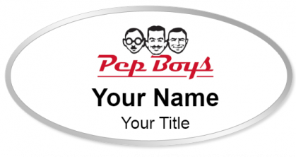 Custom name badges for Pep Boys