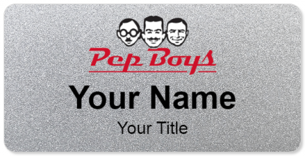 Custom name badges for Pep Boys