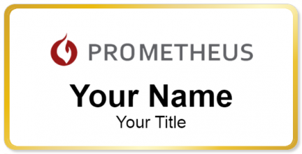 Custom name badges for Prometheus Real Estate Group