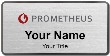 Custom name badges for Prometheus Real Estate Group