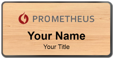 Custom name badges for Prometheus Real Estate Group