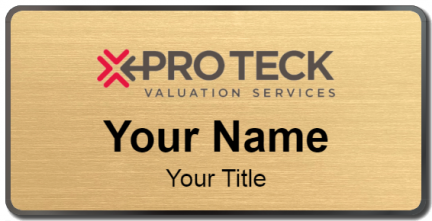 Custom name badges for Pro Teck Valuation Services