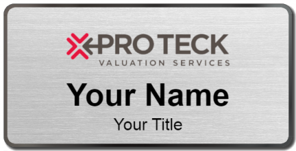 Custom name badges for Pro Teck Valuation Services