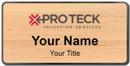 Custom name badges for Pro Teck Valuation Services