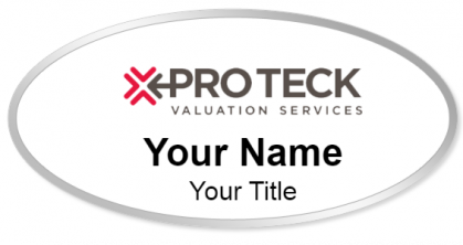 Custom name badges for Pro Teck Valuation Services