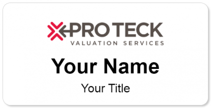 Custom name badges for Pro Teck Valuation Services