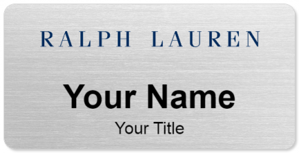 Custom name badges for Ralph Lauren