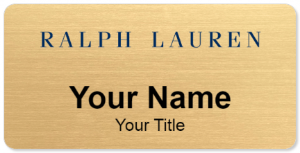 Custom name badges for Ralph Lauren