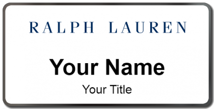 Custom name badges for Ralph Lauren