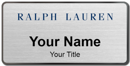 Custom name badges for Ralph Lauren