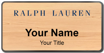 Custom name badges for Ralph Lauren