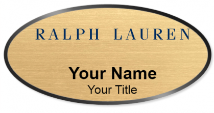 Custom name badges for Ralph Lauren