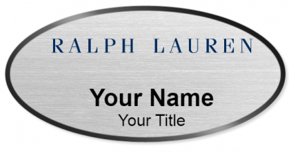 Custom name badges for Ralph Lauren