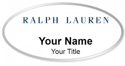 Custom name badges for Ralph Lauren