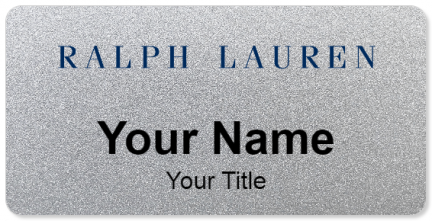 Custom name badges for Ralph Lauren