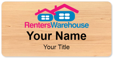 Custom name badges for Renters Warehouse