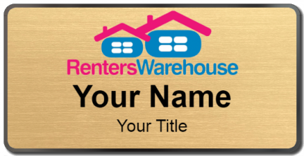 Custom name badges for Renters Warehouse