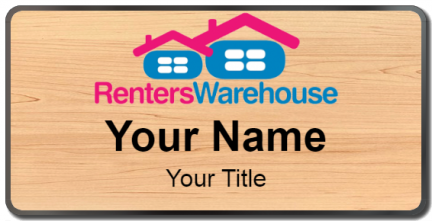 Custom name badges for Renters Warehouse