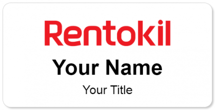 Custom name badges for Rentokil Pest Control
