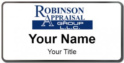 Custom name badges for Robinson Appraisal Group