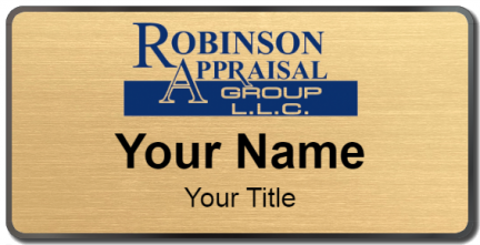 Custom name badges for Robinson Appraisal Group