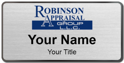 Custom name badges for Robinson Appraisal Group