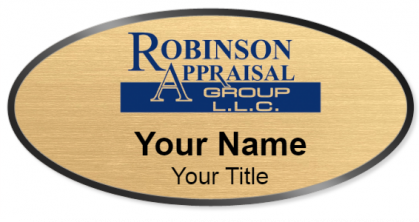 Custom name badges for Robinson Appraisal Group