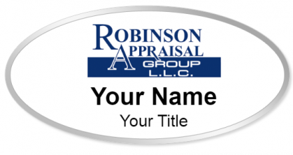Custom name badges for Robinson Appraisal Group