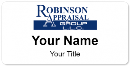 Custom name badges for Robinson Appraisal Group