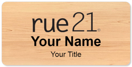 Custom name badges for rue21