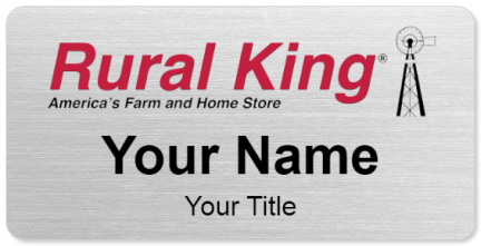 Custom name badges for Rural King