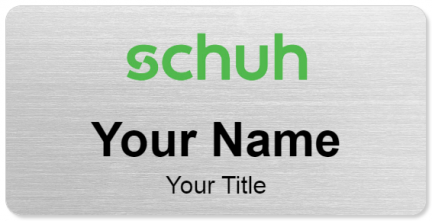 Custom name badges for Schuh