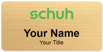 Custom name badges for Schuh