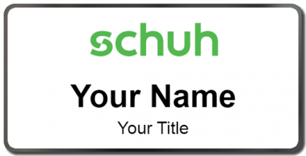 Custom name badges for Schuh