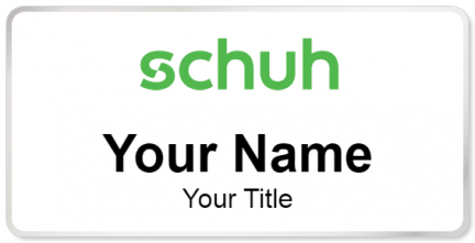 Custom name badges for Schuh