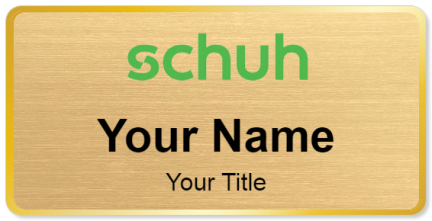 Custom name badges for Schuh