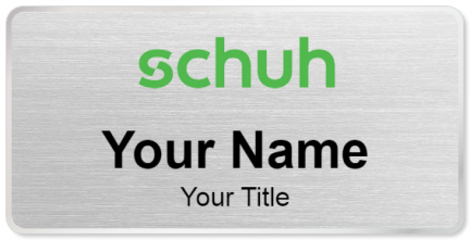 Custom name badges for Schuh