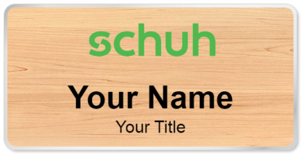 Custom name badges for Schuh